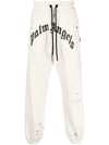 Palm Angels Straight-leg Track Pants In White