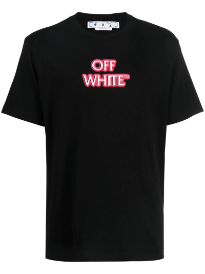 Off-white Logo-print T-shirt In Black