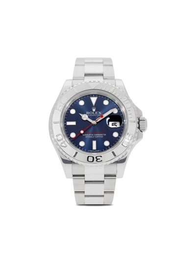 Pre-owned Rolex 2016  Yacht-master 40mm In Blue