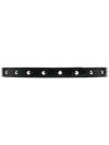 Alexander Mcqueen Studded Leather Belt In Black