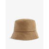 Max Mara Cashmere-camel-silk Reversible Bucket Hat In Camel