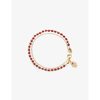 Astley Clarke Hamsa Biography 18ct Yellow-gold Vermeil Sterling-silver And Red Agate Bracelet In Yellow Gold Vermeil