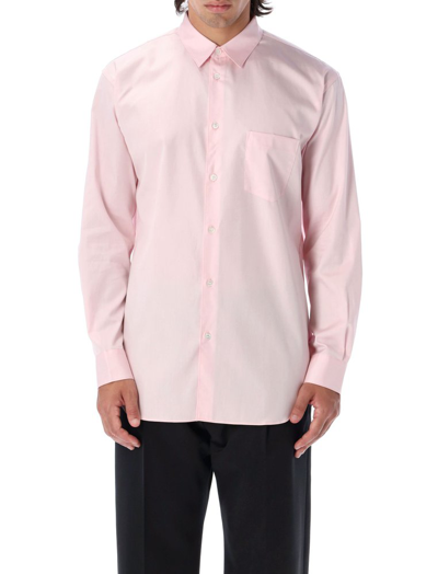 Comme Des Garçons Shirt Buttoned Long In Pink