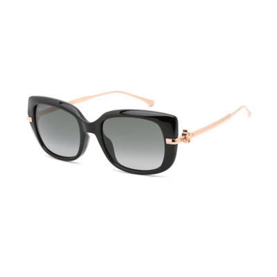 Jimmy Choo Grey Gradient Cat Eye Ladies Sunglasses Orla/g/s 008a 9o 54 In Black