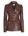 A.l.c Amelia Vegan Leather Blazer In Brown