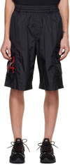 44 Label Group Logo-print Track Shorts In 099 Black
