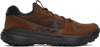 Nike Acg Lowcate Leather-trimmed Mesh And Suede Sneakers In Brown