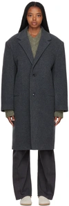 LEMAIRE grey CHESTERFIELD COAT