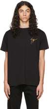 GIUSEPPE ZANOTTI BLACK LR-01 T-SHIRT