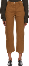 LEMAIRE BROWN TWISTED JEANS