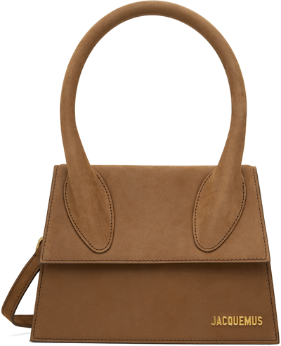 Jacquemus Brown Le Papier 'le Grand Chiquito' Top Handle Bag In 850 Brown