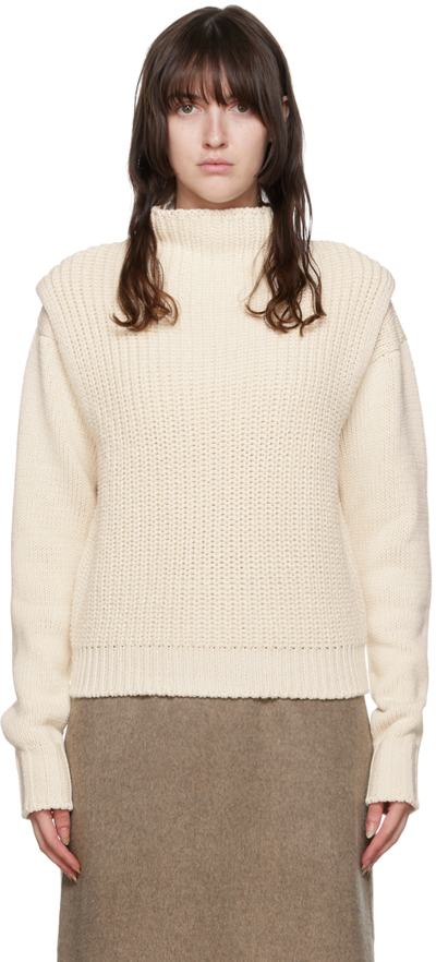 Le17septembre Off-white Layered Jumper Set In Ivory