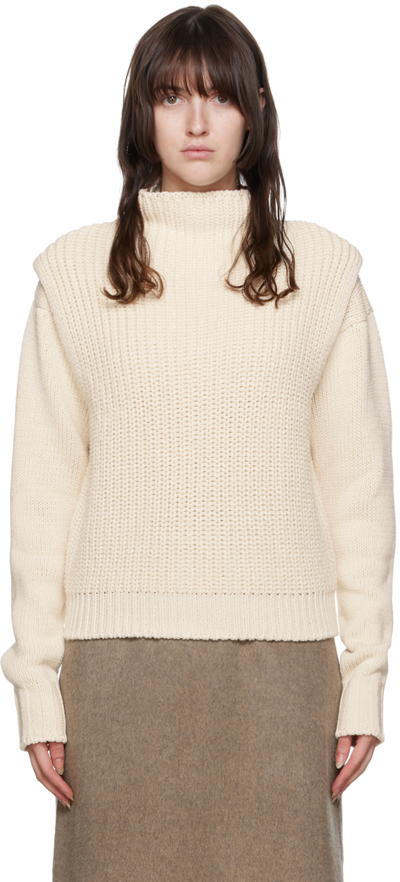 Le17septembre Off-white Layered Sweater Set In Ivory