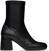 SIMON MILLER BLACK FAUX-LEATHER MOJO BOOTS