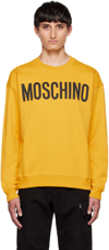 MOSCHINO YELLOW PRINTED SWEATSHIRT