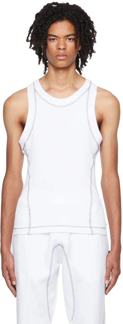 Saul Nash Movement Fitted Stretch-cotton Top In White