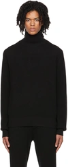 Ralph Lauren Black Ribbed Turtleneck In Classic Black