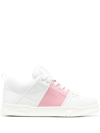 Valentino Embossed-logo Leather Trainers In White