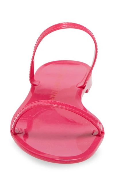 Stuart Weitzman Sawyer Slide Sandal In Magenta