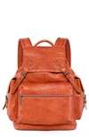 Old Trend Bryan Leather Backpack In Cognac