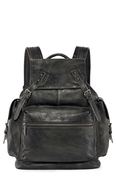 Old Trend Bryan Leather Backpack In Slate