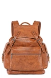 Old Trend Bryan Leather Backpack In Tan