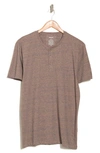 Abound Reverse Chill Henley T-shirt In Tan Reverse Chill Heather