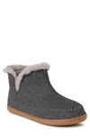 Dearfoams Brixen Bootie Slipper In Dark Heather Grey