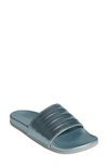 Adidas Originals Adilette Comfort Slide Sandal In Vision Met/ Grey Two