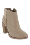 Mia Barby Block Heel Bootie In Stone