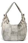 Old Trend Women's Genuine Leather Dorado Convertible Hobo Bag In Grey