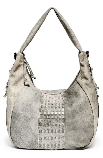 Old Trend Women's Genuine Leather Dorado Convertible Hobo Bag In Gray