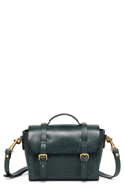 Old Trend Ficus Leather Mini Satchel In Teal