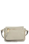 Aimee Kestenberg Sorrento Leather Crossbody Bag In Elephant Grey