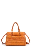 Old Trend Women's Genuine Leather Lantana Satchel Bag In Caramel
