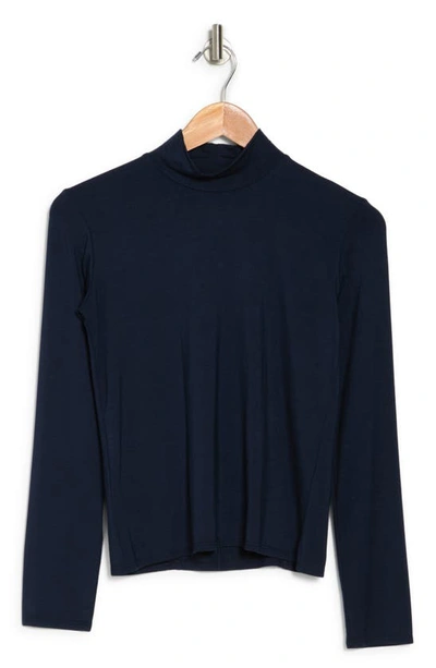Go Couture Spring Turtleneck Long Sleeve Sweater Tee In Rhodonite