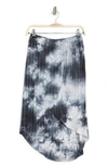 Go Couture Ribbed High/low Hem Maxi Skirt In Rhodonite