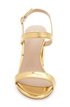 Bp. Lula Block Heel Slingback Sandal In Gold Metallic