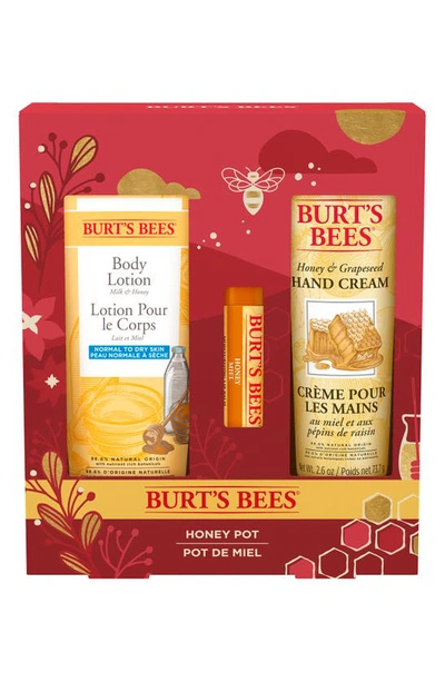 Burt's Bees Honey Pot 3-piece Set In Multi