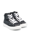 Givenchy 4g Bandana Print High-top Sneakers In Black
