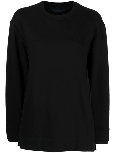 Juunj Crew-neck Knitted Jumper In Black