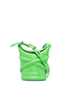 Alexander Mcqueen Micro The Curve Cross Body Bag In Green