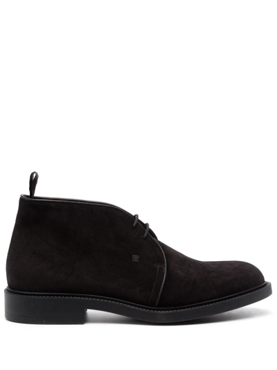 Fratelli Rossetti Suede Chukka Boots In Black