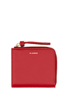 JIL SANDER JIL SANDER WOMEN'S RED OTHER MATERIALS CARD HOLDER,J07VL0004P4841628 UNI