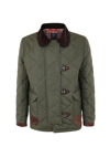 Fay 4 Ganci Diamond-quilted Short Jacket In Green