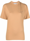 OFF-WHITE OFF-WHITE WOMEN'S BEIGE COTTON T-SHIRT,OWAA049F22JER0016060 XS