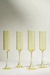 Anthropologie Morgan Flutes, Set Of 4 By  In Green Size S/4 Flute