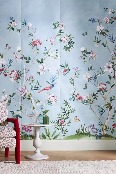 Anthropologie Chinoiserie Mural In Pink