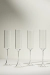 Anthropologie Morgan Flutes, Set Of 4 By  In Clear Size S/4 Flute