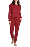 Blis T-shirt & Jogger Set In Deep Red
